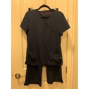 Navy Blue Scrubs size small Urbane Brand